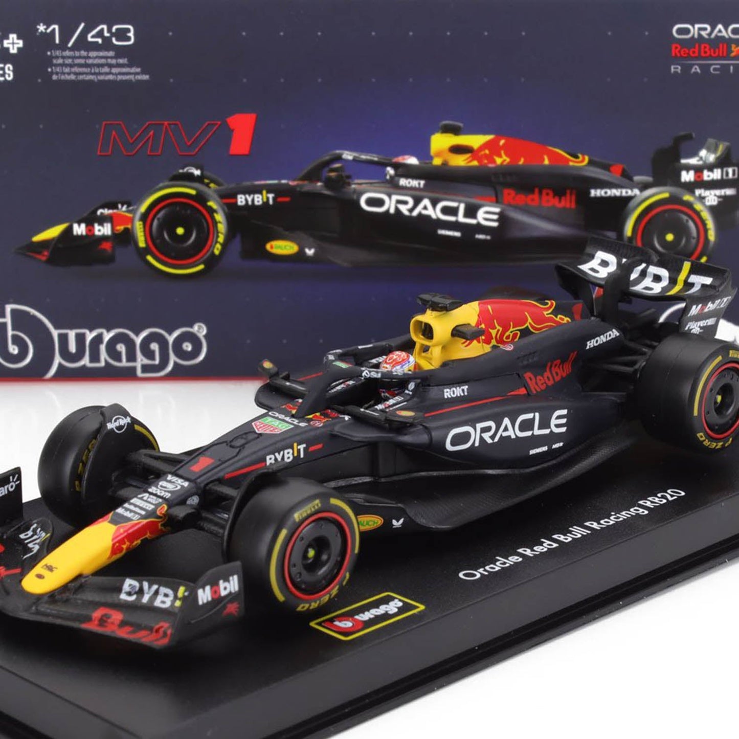 #1 Verstappen RB20 1:43 Car Model