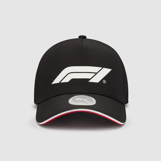 Formula 1 Tech Collection F1 Large Logo Baseball Hat- Black/Red