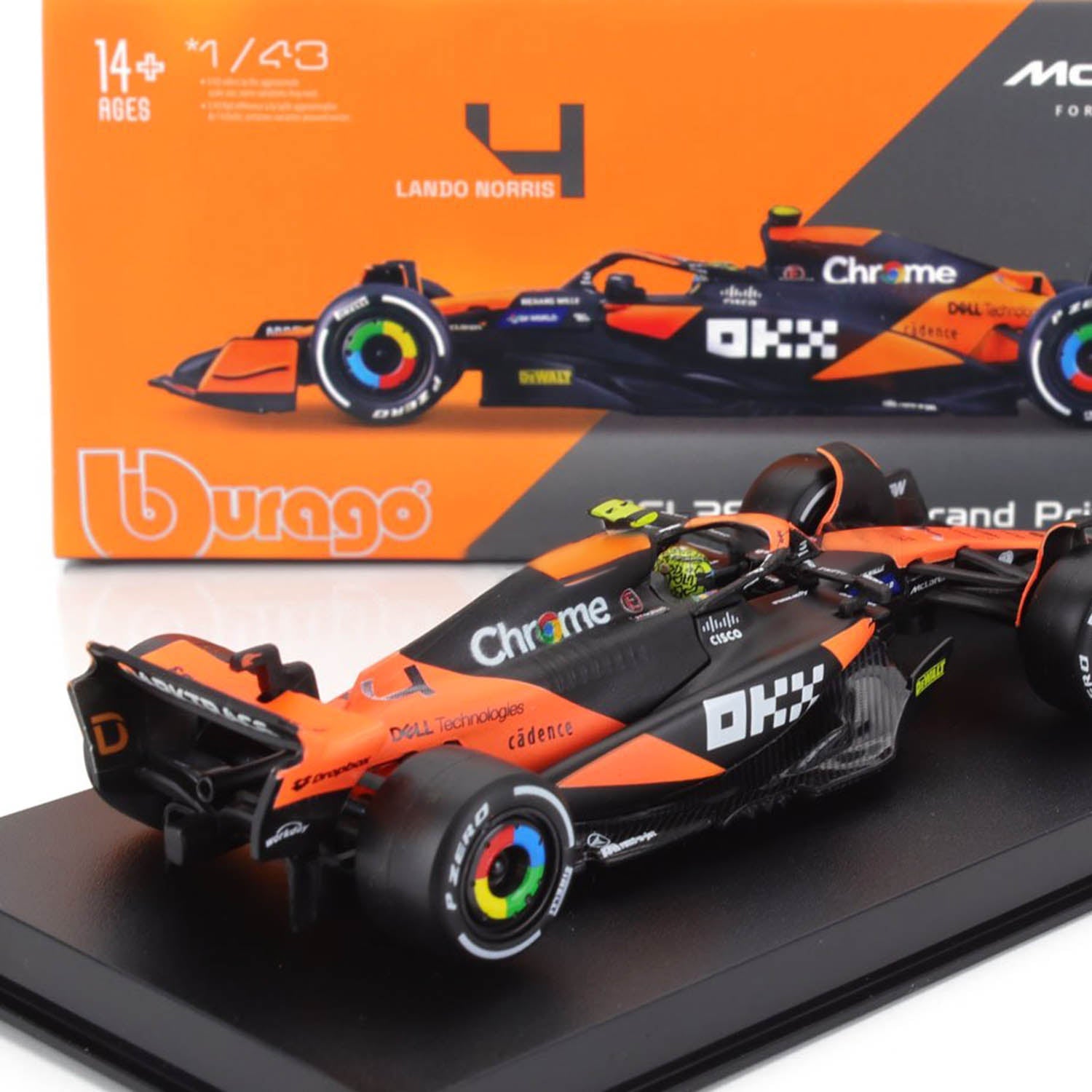 #4 Norris MCL38 Miami GP First F1 Victory 1:43 Car Model