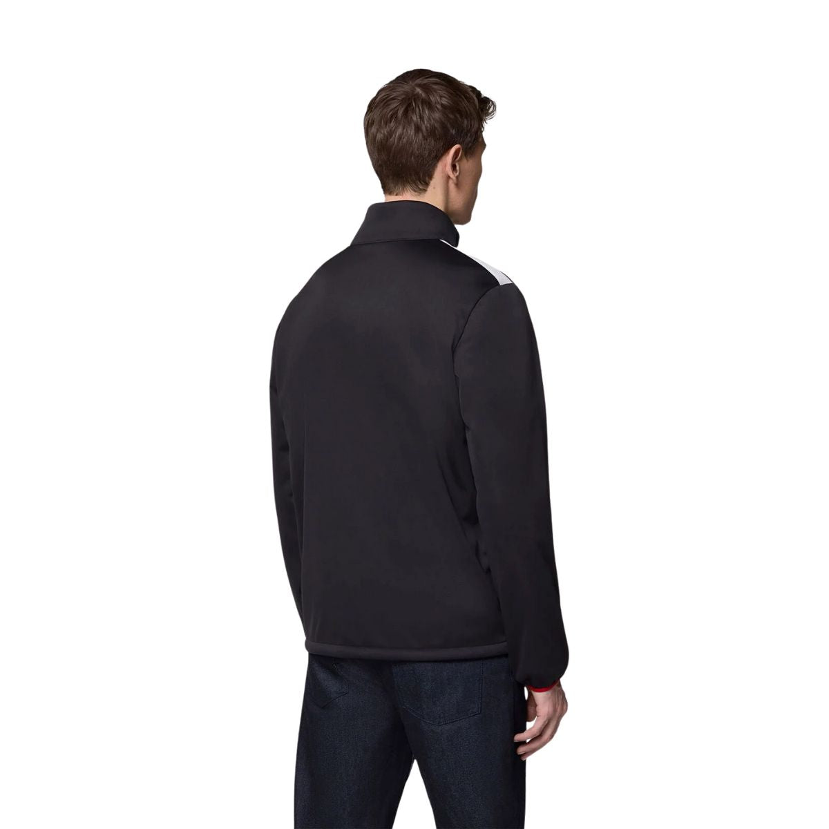 2025 Scuderia Ferrari F1™ Team Logo FW Men's Softshell Jacket - Black / Dark Cherry