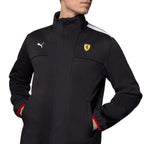 2025 Scuderia Ferrari F1™ Team Logo FW Men's Softshell Jacket - Black / Dark Cherry