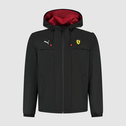 Scuderia Ferrari F1 Men's Rain Jacket -Dark Cherry/Puma Black