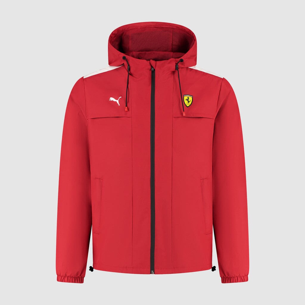 Scuderia Ferrari F1 Men's Rain Jacket -Dark Cherry/Puma Black