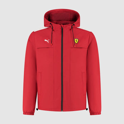 Scuderia Ferrari F1 Men's Rain Jacket -Dark Cherry/Puma Black