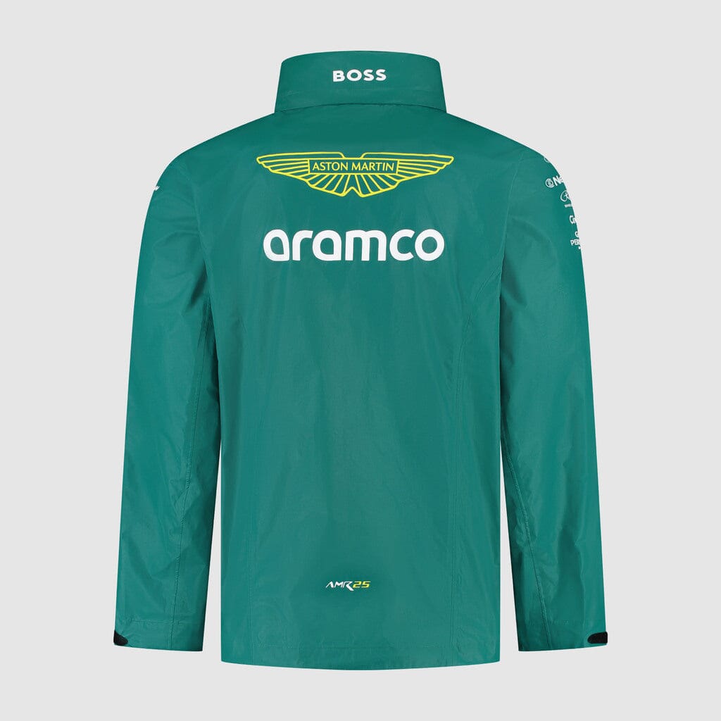 Aston Martin F1 2025 Team Rain Jacket - Green