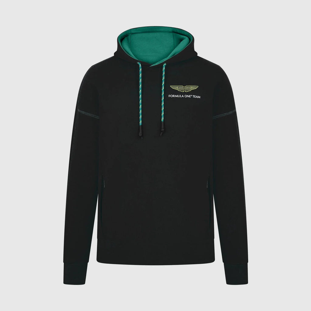 Aston Martin F1 Lifestyle Logo Hoodie - Black/Green