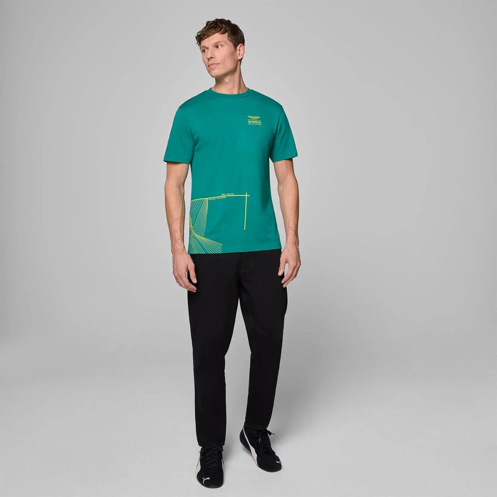 Aston Martin F1 Men's Graphic T-Shirt - Green
