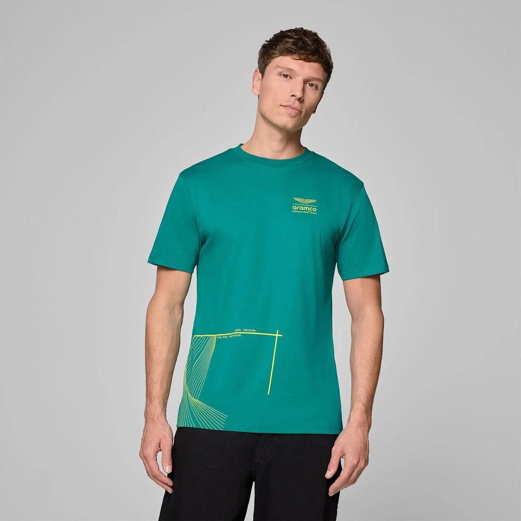 Aston Martin F1 Men's Graphic T-Shirt - Green