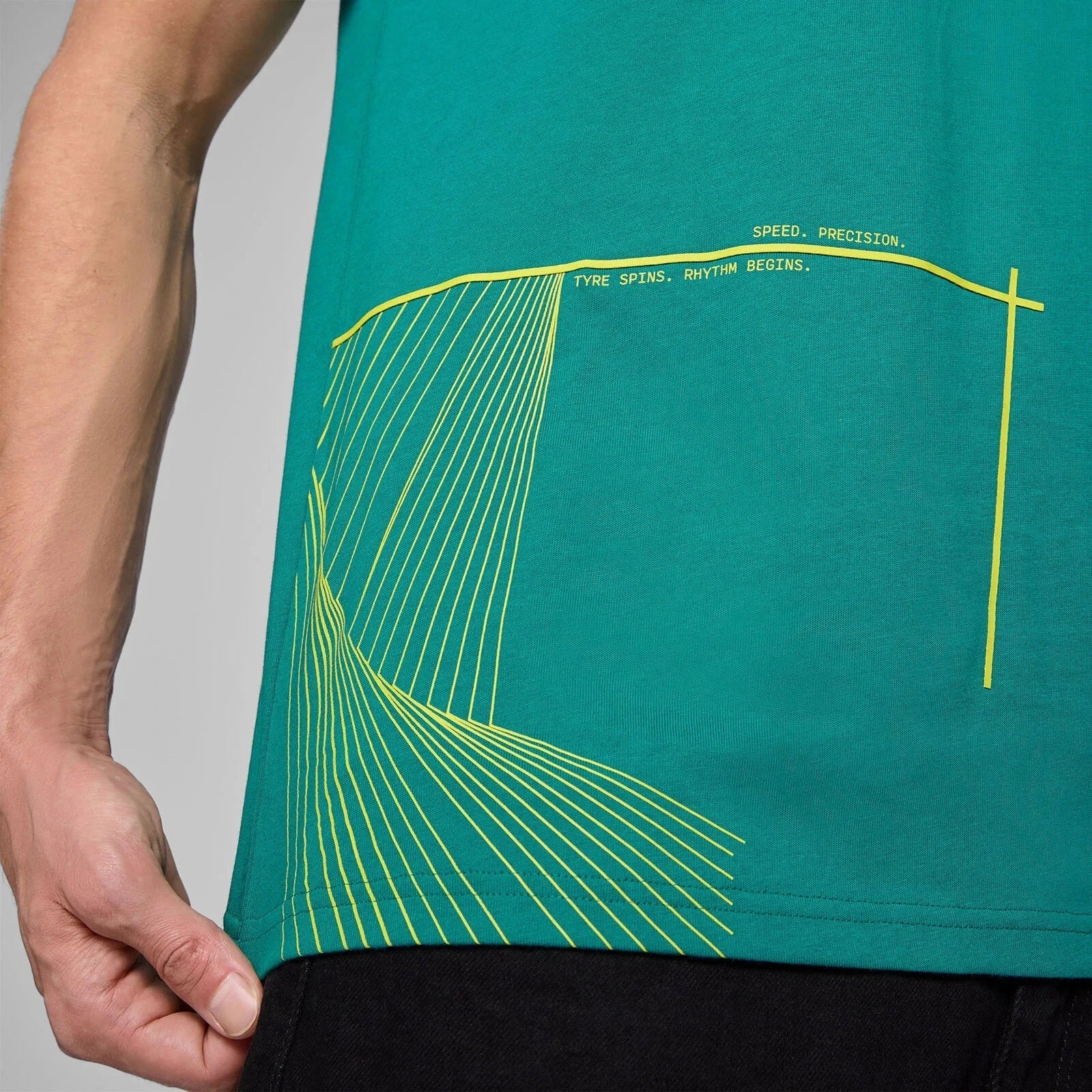 Aston Martin F1 Men's Graphic T-Shirt - Green