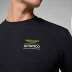 Aston Martin F1 Tech Men's Wireframe Graphic T-Shirt - Black