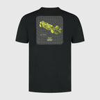 Aston Martin F1 Tech Men's Wireframe Graphic T-Shirt - Black