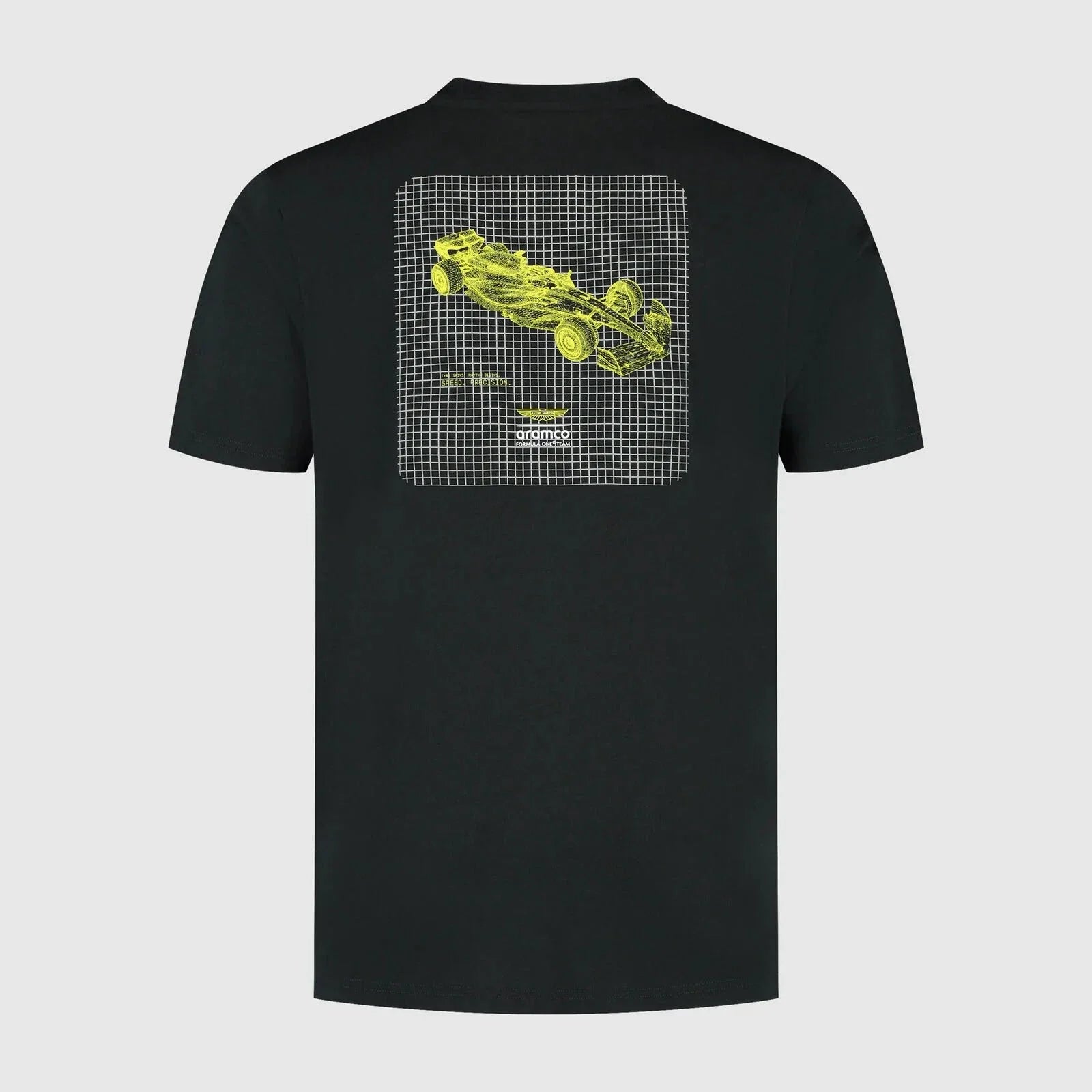 Aston Martin F1 Tech Men's Wireframe Graphic T-Shirt - Black