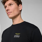 Aston Martin F1 Tech Men's Grid Data Graphic T-Shirt - Black