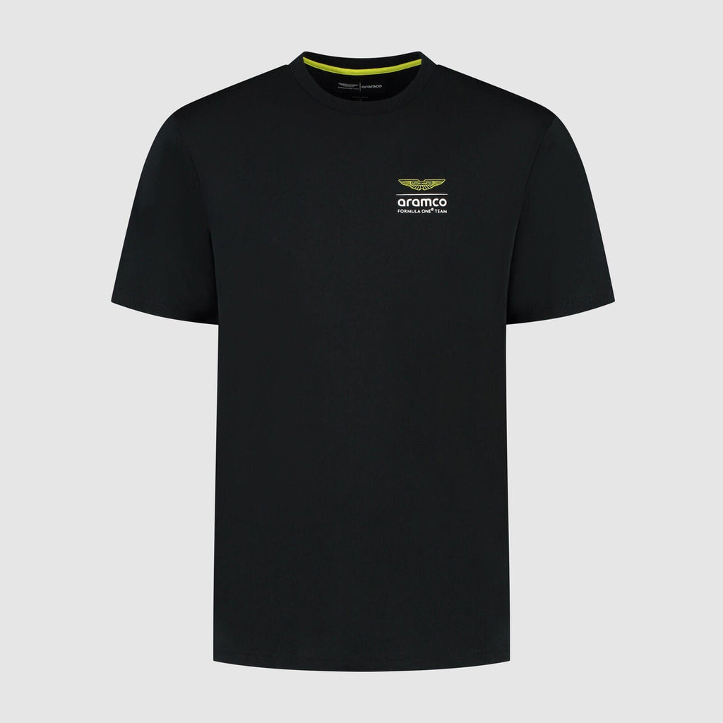 Aston Martin F1 Tech Men's Grid Data Graphic T-Shirt - Black