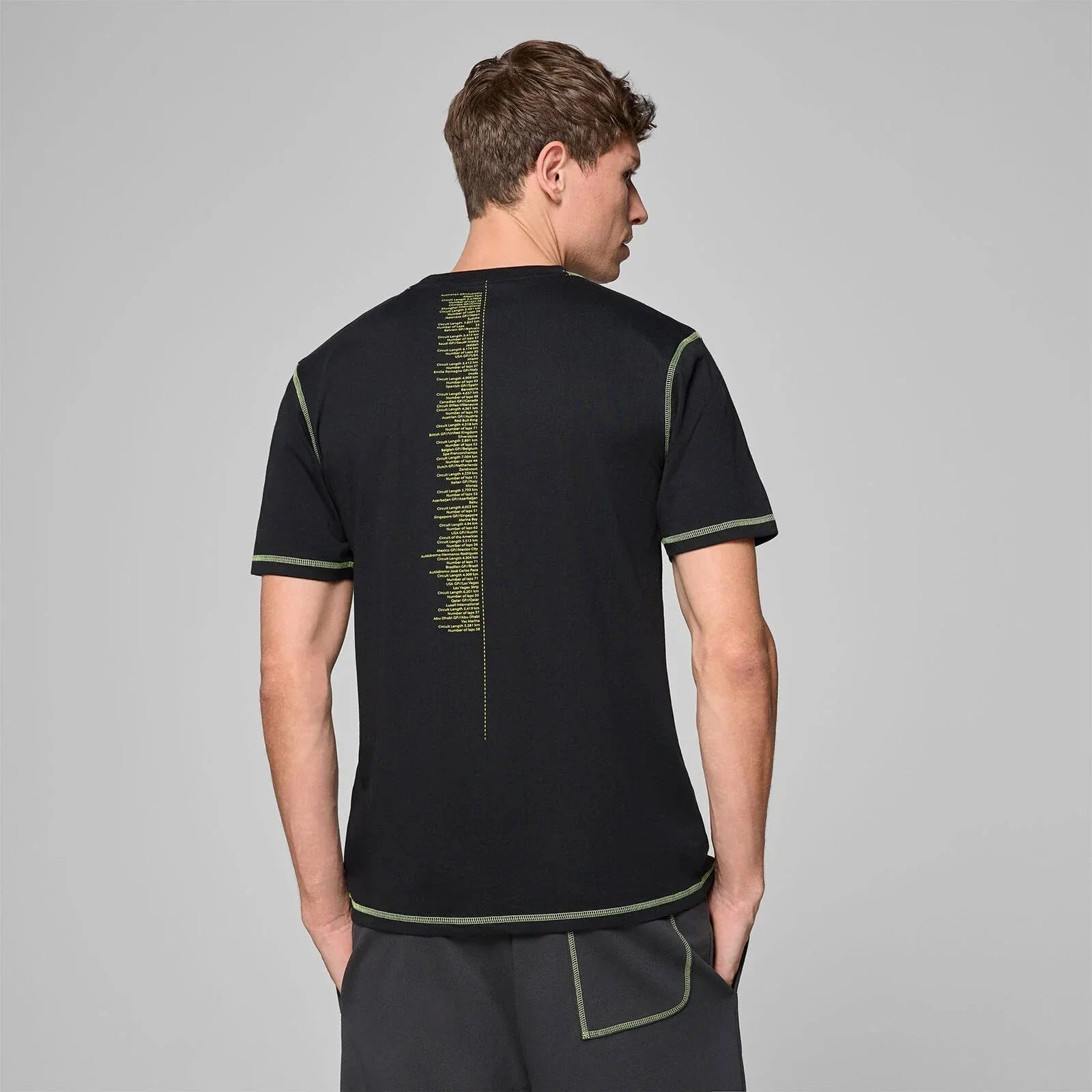 Aston Martin F1 Men's Data Graphic T-Shirt - Black