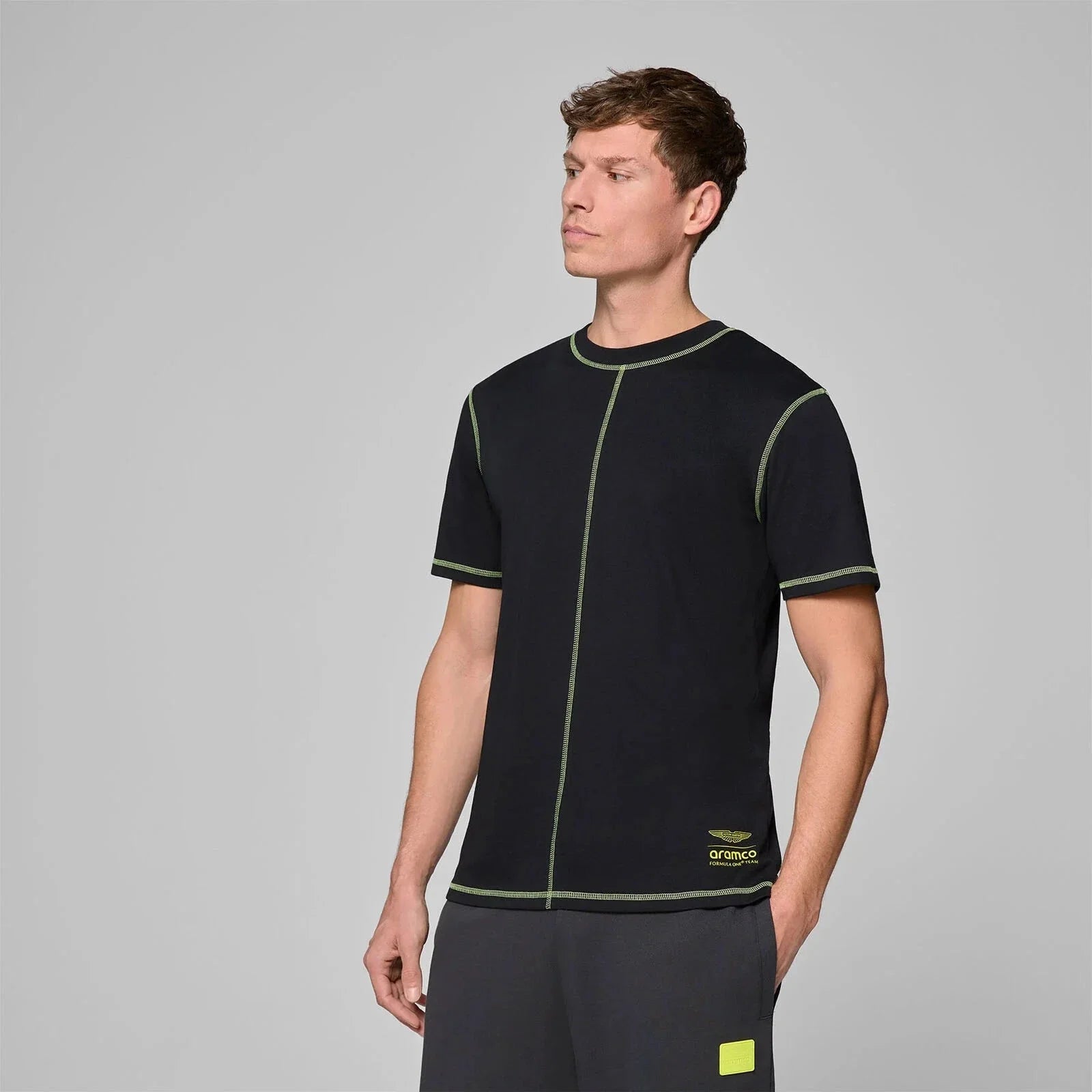 Aston Martin F1 Men's Data Graphic T-Shirt - Black