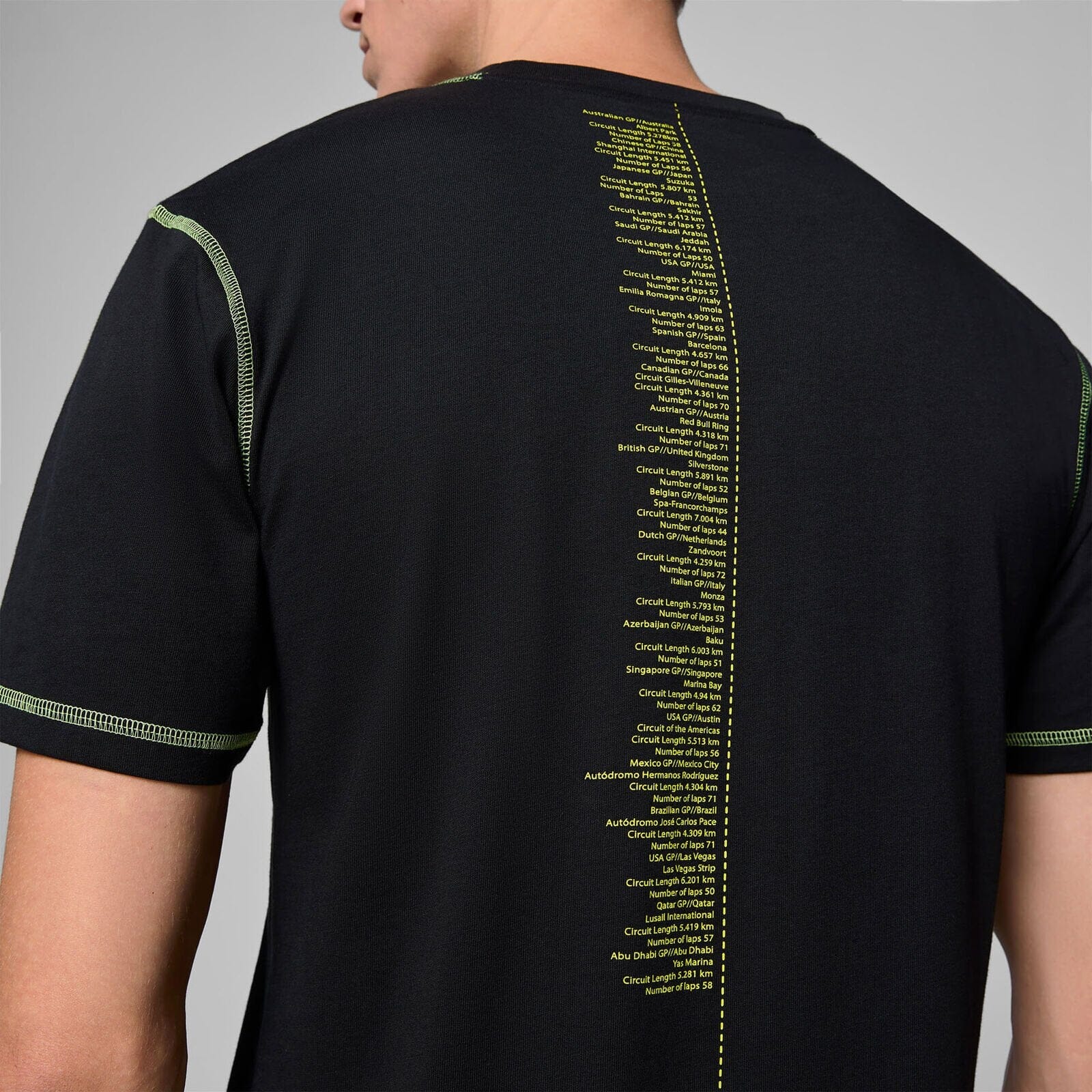 Aston Martin F1 Men's Data Graphic T-Shirt - Black