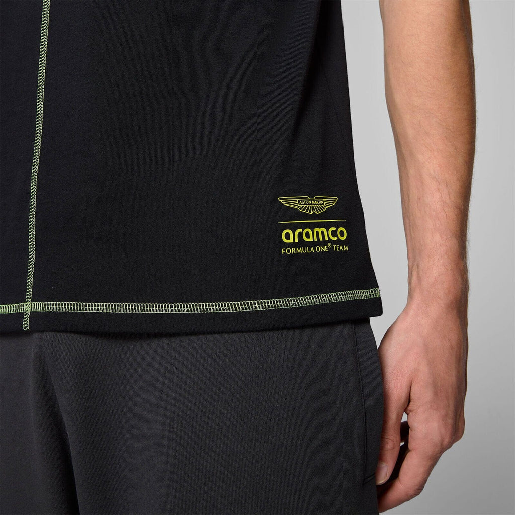 Aston Martin F1 Men's Data Graphic T-Shirt - Black