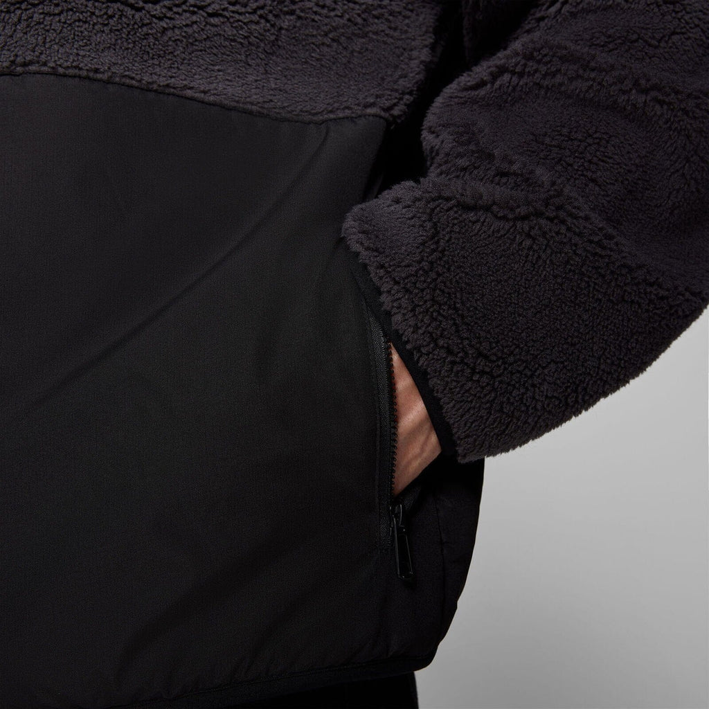 Aston Martin F1 Tech Sherpa Jacket - Black