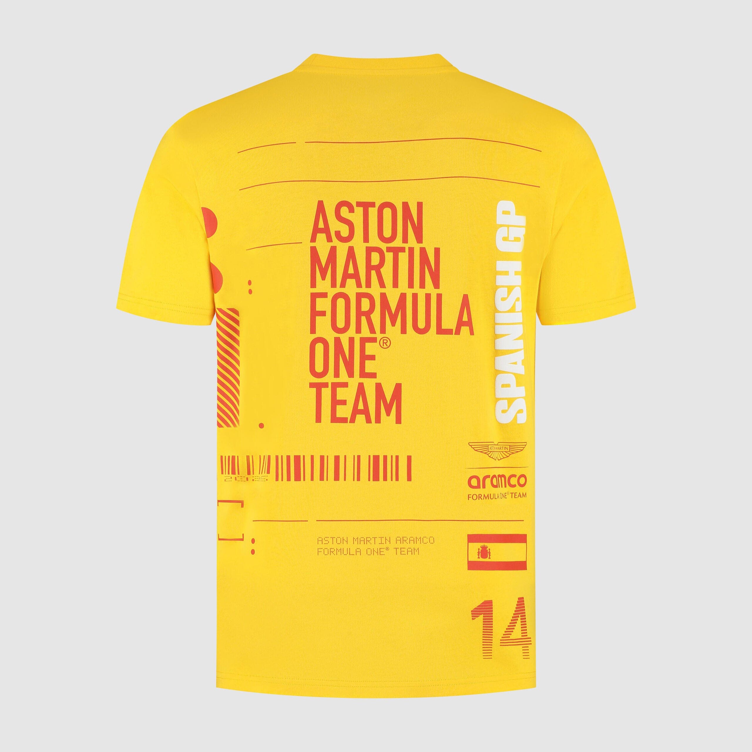 Aston Martin F1 Special Edition Spain GP T-Shirt - Yellow