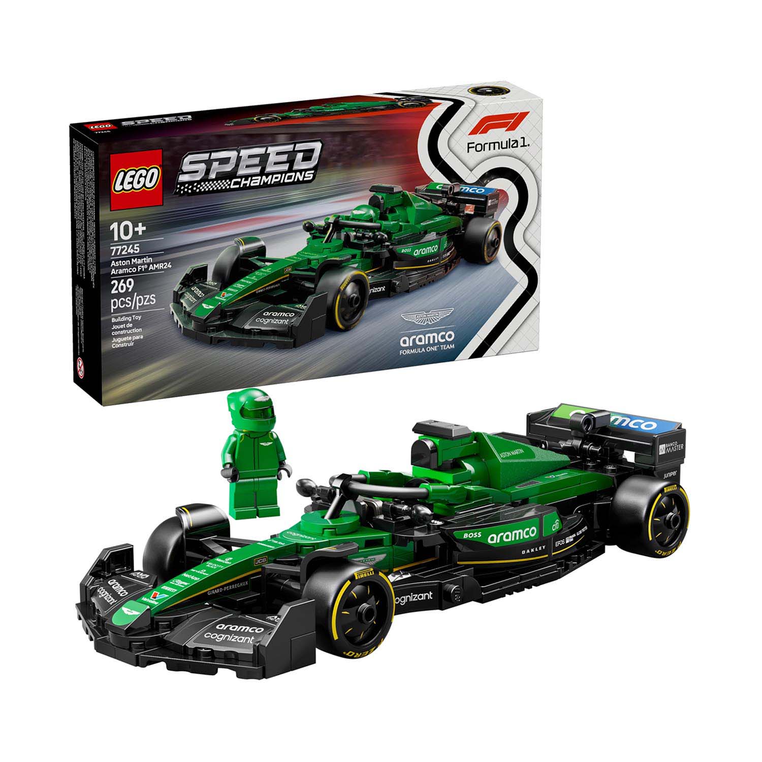Aston Martin AMR24 2024 1:25 Lego Car Model