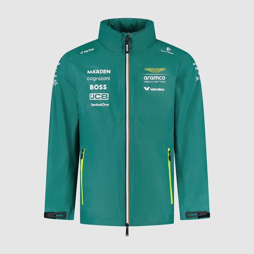 Aston Martin F1 2025 Team Rain Jacket - Green