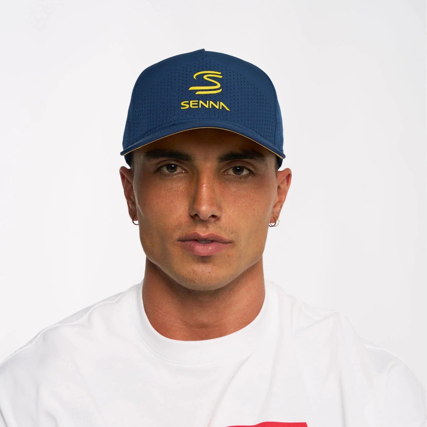 Ayrton Senna F1 Leisure Hat - Navy/White