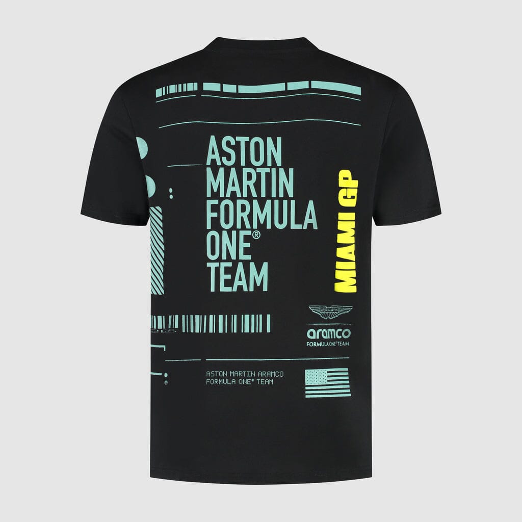 Aston Martin F1 Miami GP T-Shirt - Black