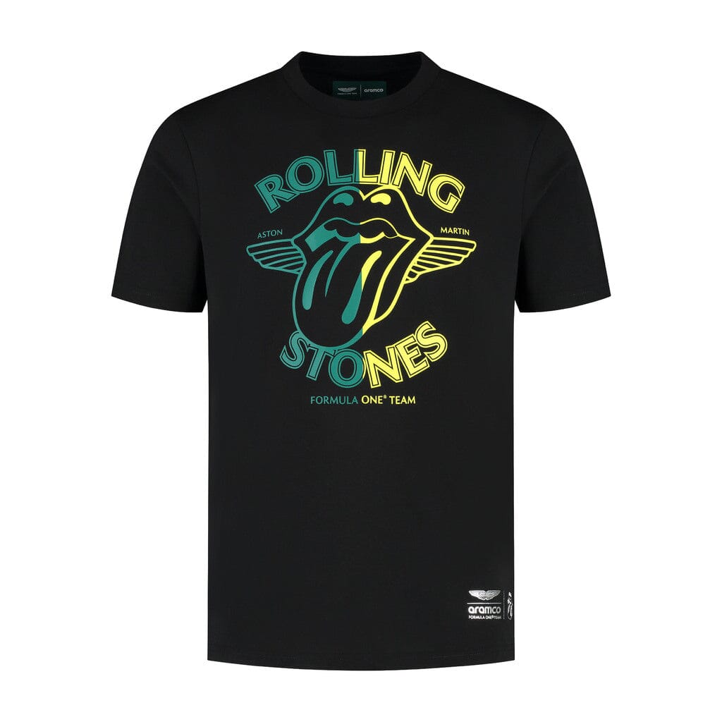 Aston Martin F1 Special Edition Rolling Stones T-Shirt - Black